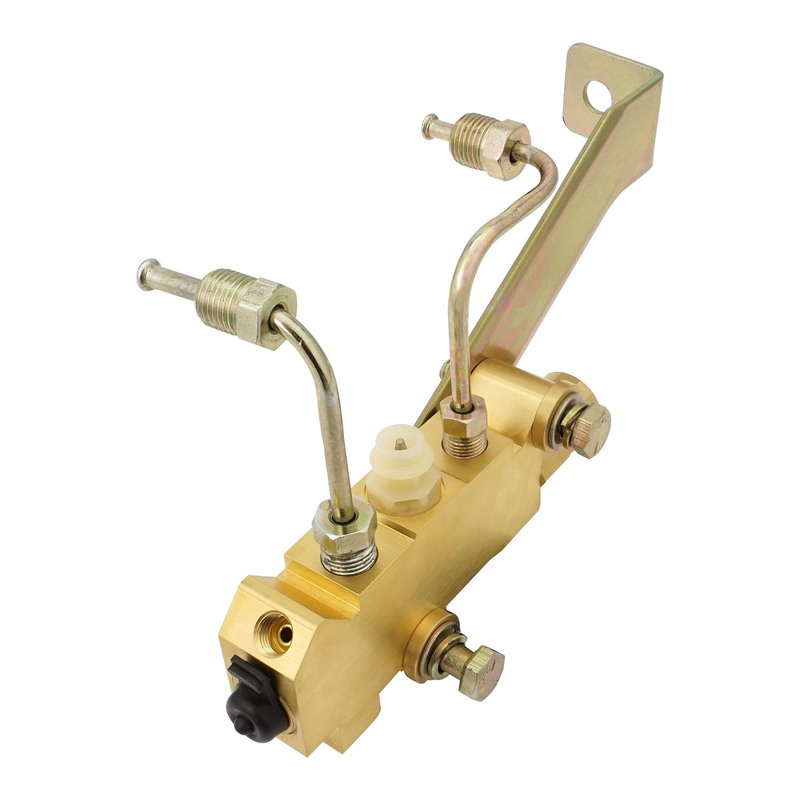 Proflow Brake Proportioning Valve, Fixed, Dual Inlet, 3 Outlets, Chrome Front/rear Disc Brakes