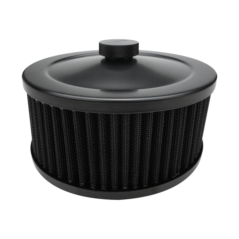 Proflow Air Filter Assembly Round 6in. x 2in., Black