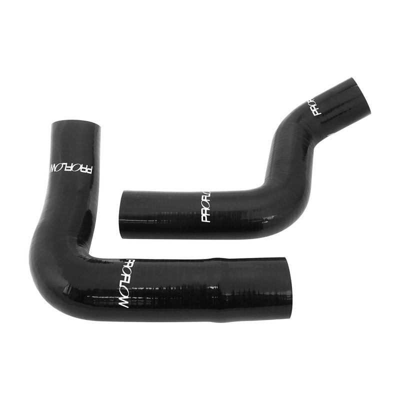 Proflow Radiator Hose Kit, Silicone, Black, For Ford XY  Windsor 302, LH Inlet Water Pump, Kit