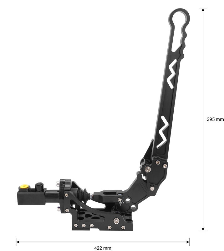 Proflow Hydraulic Handbrake, Drift/Race w/ Integral Billet Master Cylinder, Billet Aluminium, Kit, Black Diagram Image
