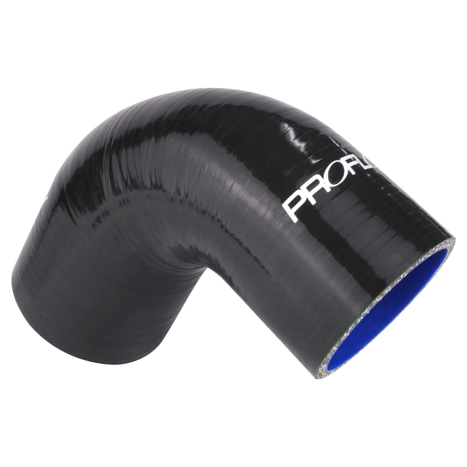 Proflow Hose Tubing Air intake, Silicone, Reducer, 2.25in. - 2.50in. 90 Degree Elbow, Black