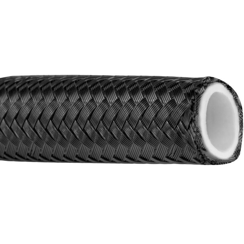 Proflow Black Stainless Steel Braided PTFE Hose -03AN 10 Metre Length