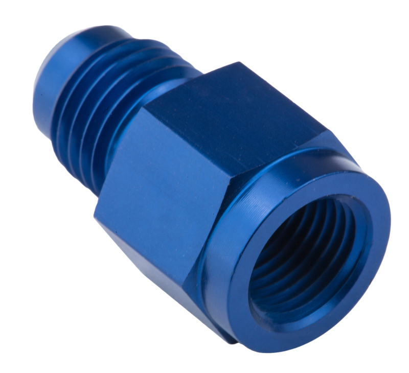 Proflow Female Adaptor 1/8in. NPT Straight To Male -03AN, Blue