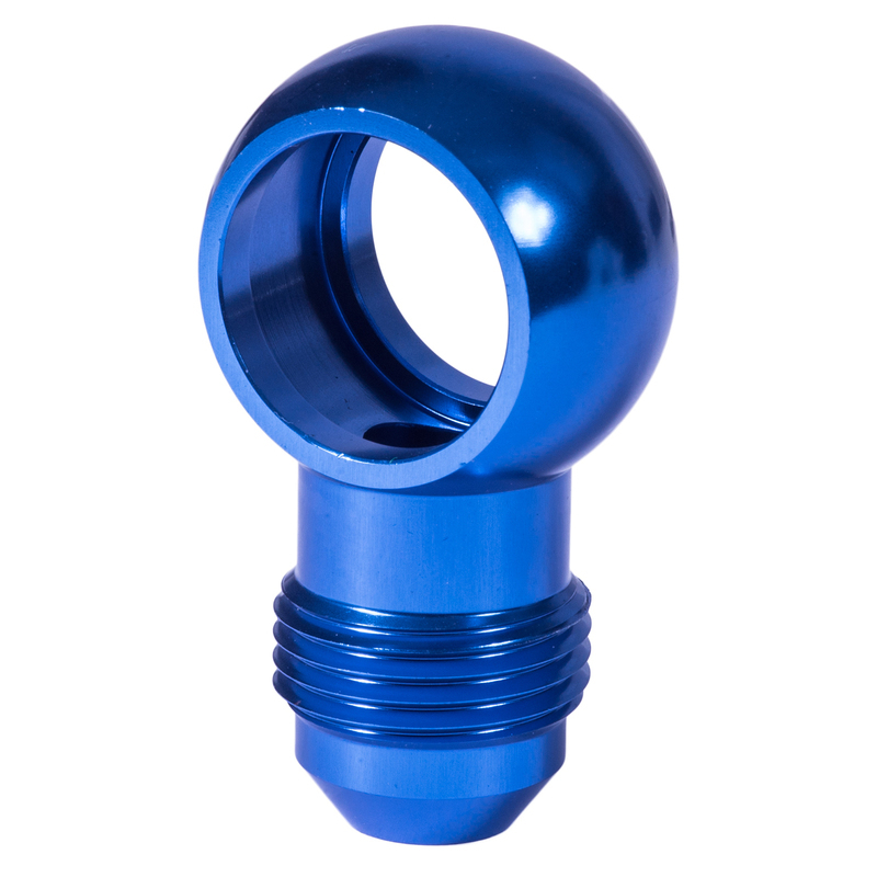 Proflow Fitting Banjo to Hose End 16mm To -08AN, Blue