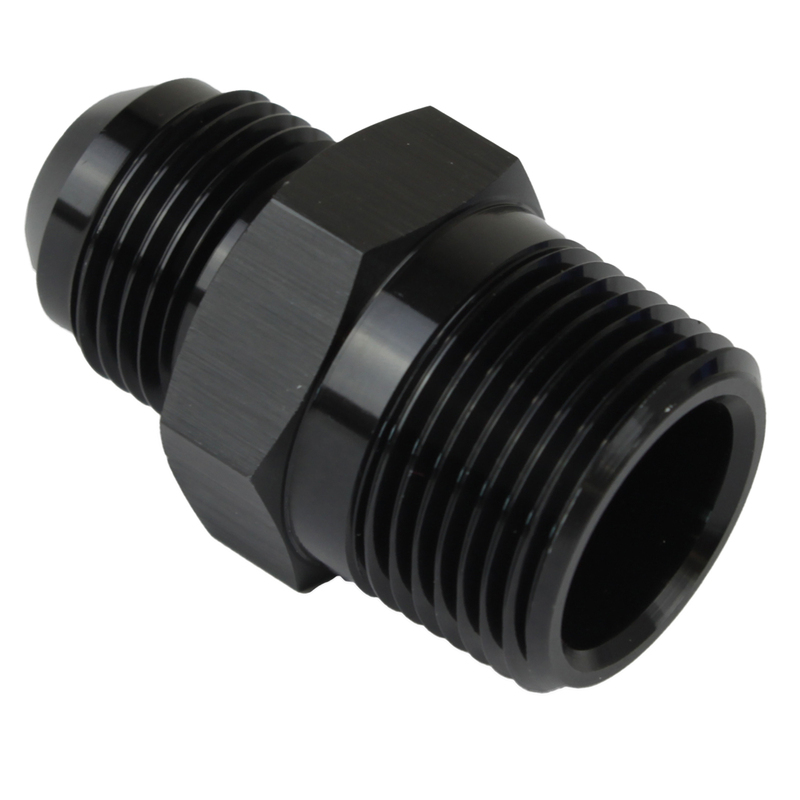 Proflow Adaptor Male -10AN To 3/4in. NPT Straight, Black