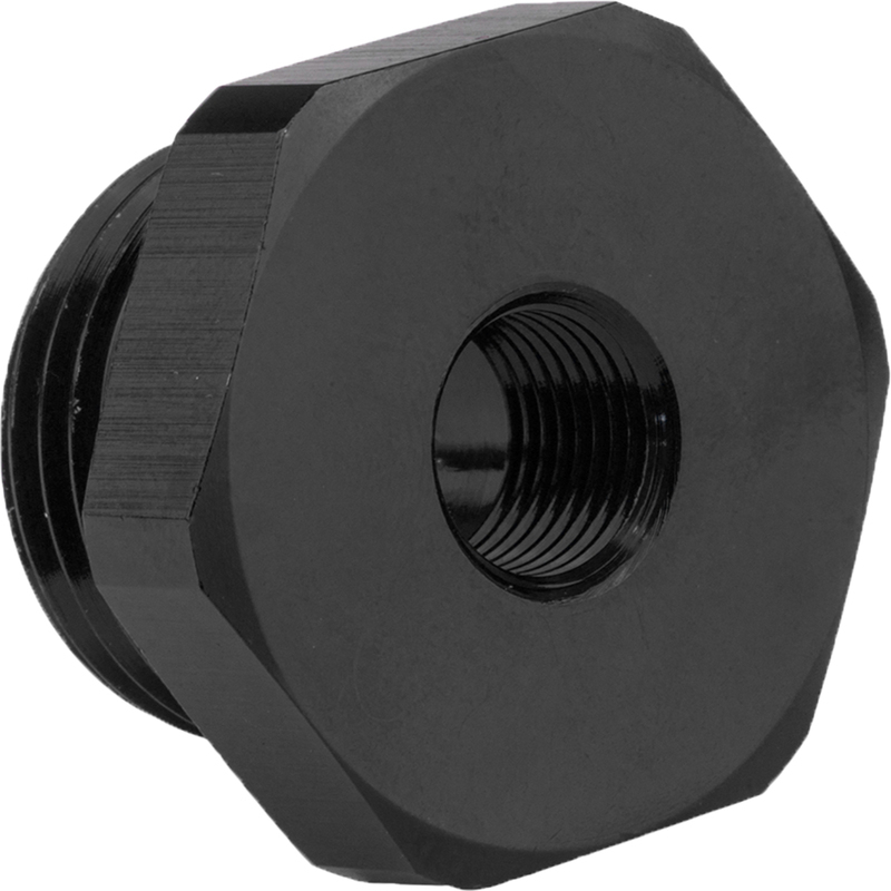 Proflow Fitting Straight Adaptor -08AN O-Ring Port To 1/8in. NPT Female, Black