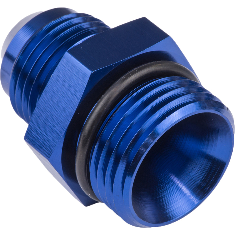 Proflow Fitting Straight Adaptor -10AN O-Ring Port, Blue