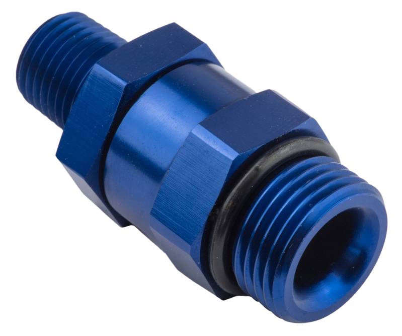 Proflow Fitting Male 3/8in. NPT To Fitting Male -10AN O-Ring Swivel, Blue
