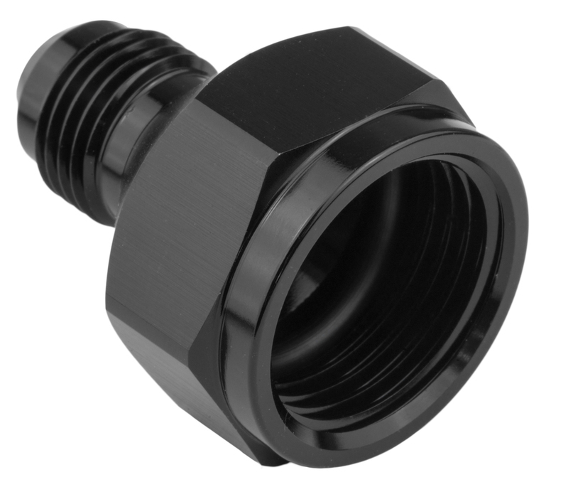 Proflow Female Adaptor -08AN To -04AN Male Reducer, Black