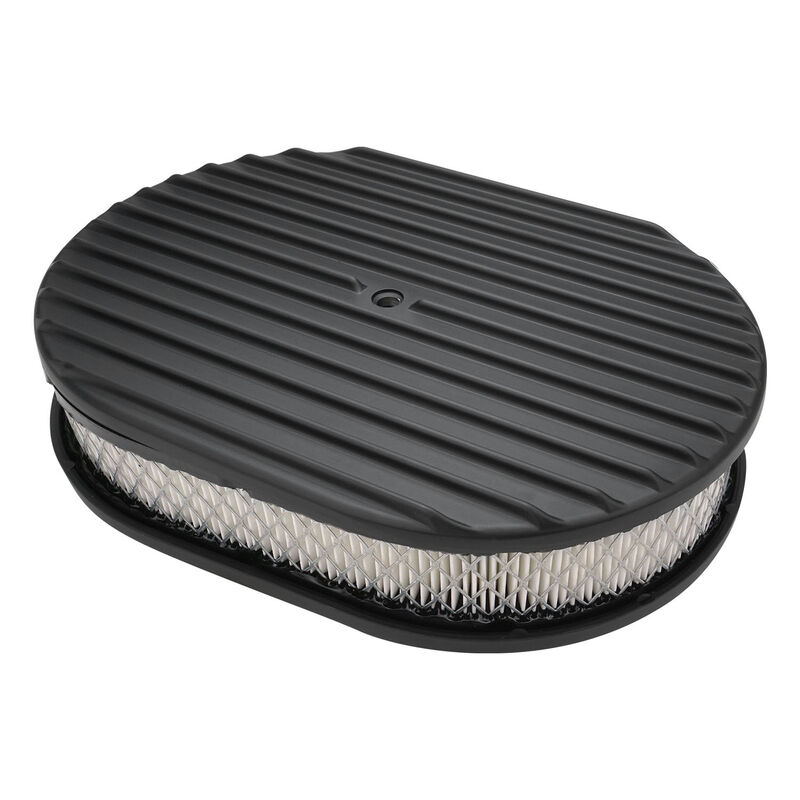 12x2 Oval Washable Air Cleaner – Fits 5-1/8" Carb Opening – Red BATU Filter