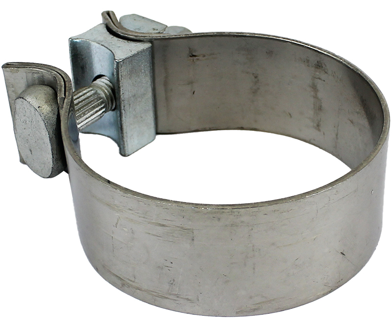 Proflow Exhaust Clamp, Band Clamp, 3.00 in. Diameter, 430 Stainless Steel, Natural, Each