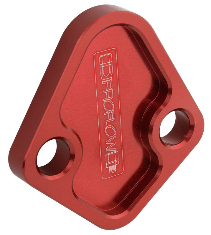 Billet Fuel Pump Cover Chevrolet Big Block & Ford Windsor 302 351W Red