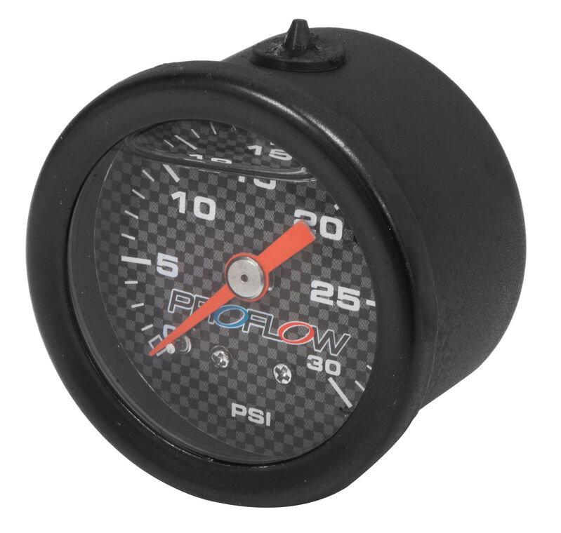 Fuel Pressure Gauge 0-30PSI Black Liquid Filled