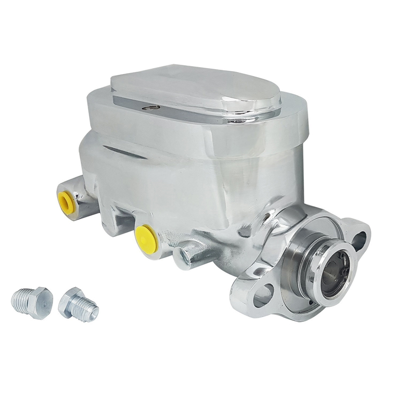 Proflow Master Cylinder, Universal GM, Raised Top Aluminium, Polished, 1.125 in. Bore, Dual Bowl, Ports Both side, Each