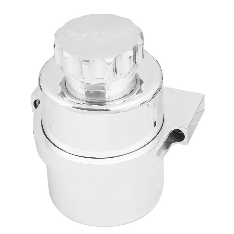 Epman Billet Aluminum Remote Brake Fluid Reservoir For Pedal Box Master Cylinder - Polished