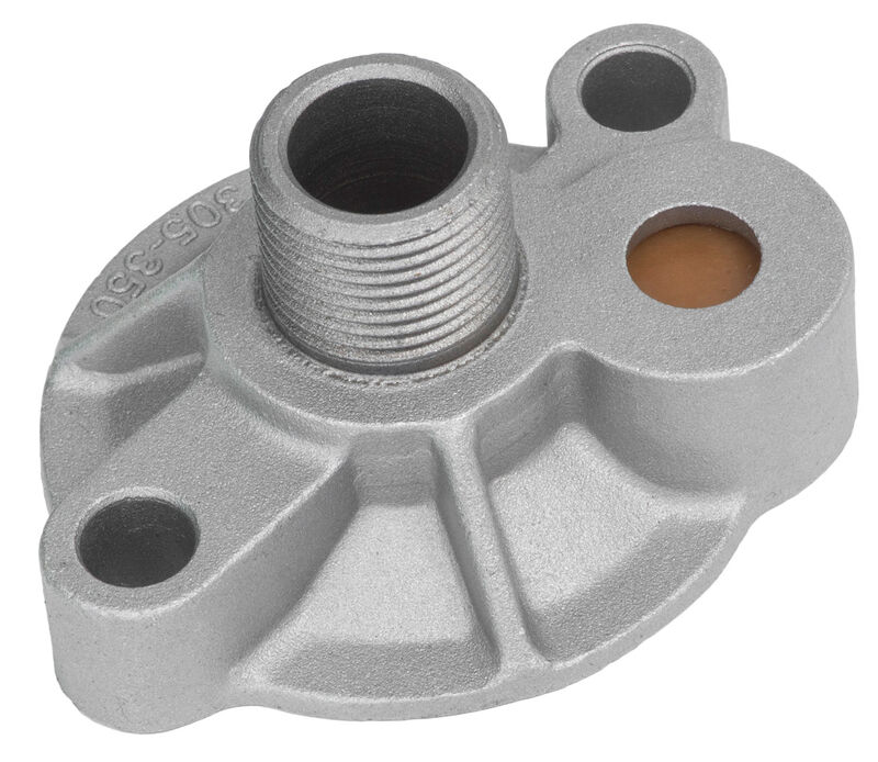 Adapter Chevrolet, Oil Filter Bypass, Bolt-On, Aluminium, Natural, 13/16-16AN In. Thread