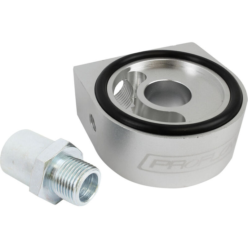 Oil Filter Sandwich Plate Universal 13/16,3/4, M18 ,M20 Silver