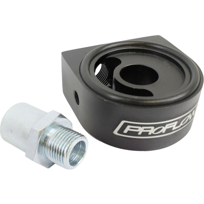 Oil Filter Sandwich Plate Universal 13/16,3/4, M18 ,M20 Black