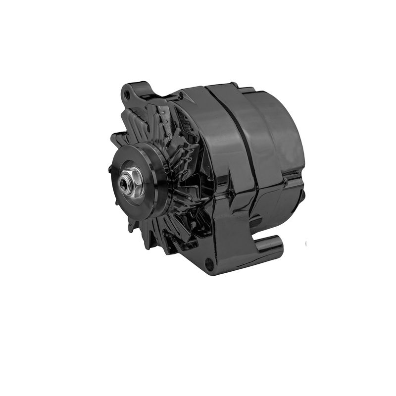 Proflow Alternator Power Spark, 100 Amp 1-Wire, Internal Regulator, Black Powder coat, V-Belt, For Ford, Falcon, Each
