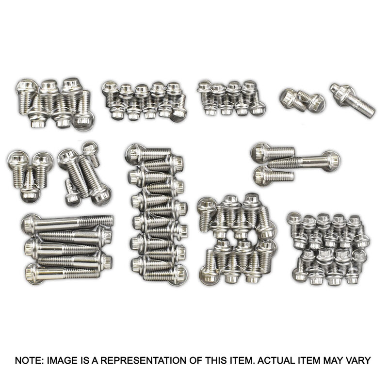 Stainless 12 point Engine bolt Accessory Kit Chevrolet Small Block