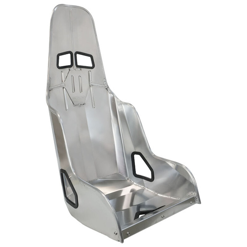 Proflow Aluminium Race Bucket Seat, 17 in. (430mm) Hip Width, Highback, Silver Finish