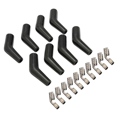Proflow SuperMax Wire, 135 Degree Spark Plug Boot And Terminal Kit, 8 Boots, 10 Terminals, Kit