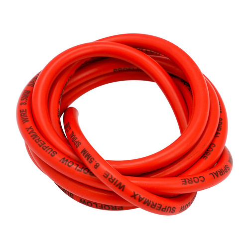 Proflow SuperMax Wire, 8.5mm Spiral Core, 50 ohm/ft, Red, 2 Metre Length