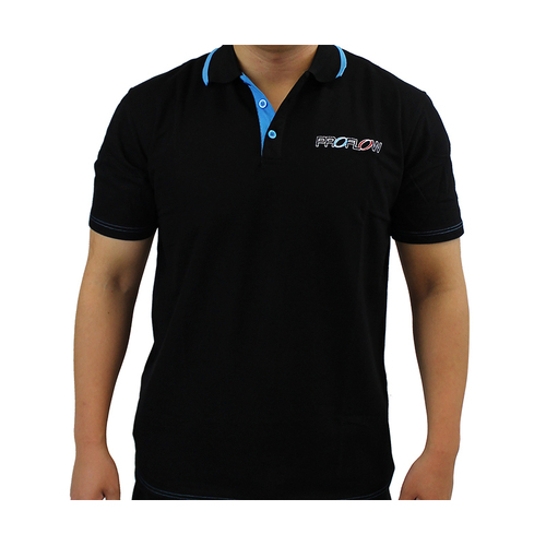 Proflow Corporate Polo, Black/Blue