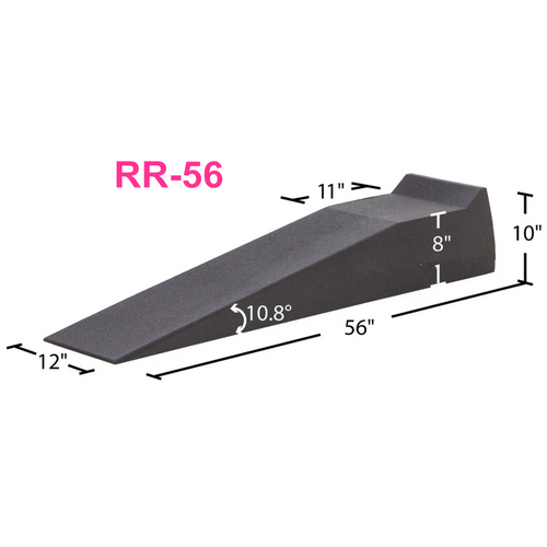 Proflow Pro Ramp, Trailer Ramps, 1-piece, 56in. Long 10.8 Degree, 8 in. Tall, Pair
