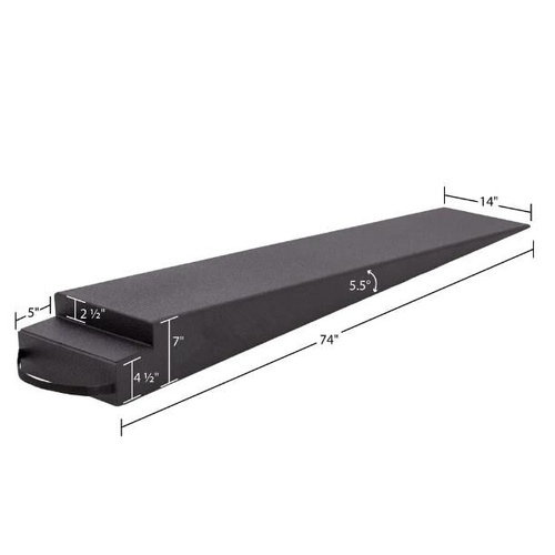 Proflow Pro Ramp, Trailer Ramps, 1-piece, 5.5 Degree, 7 in. Tall, Pair