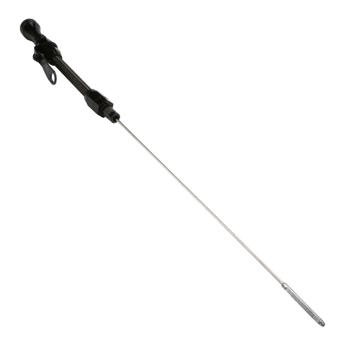 Proflow Dipstick with Tube, Engine, Braided Black Stainless Steel/Aluminium, For Chevrolet, Small Block, 1955-79, Each