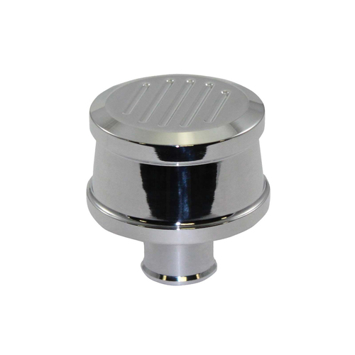 Proflow Breather Cap, Push-In Ball-Milled ,Polished Aluminum