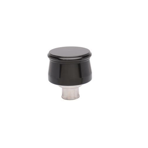 Proflow Breather Cap, Push-In Smooth,Black Aluminum