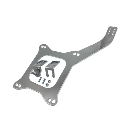Proflow Throttle Cable Bracket, Steel, Chrome, Holley, Edelbrock, Carter, Each