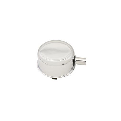 Proflow Push-In Breather Steel Chrome 2-3/4 in. Diameter with 1 inch Neck wuth Breather Tube