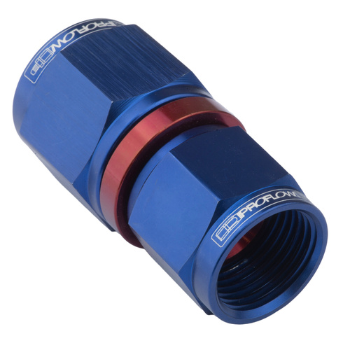 Proflow Female Flare Union Swivel Hose End Straight -04AN To -06AN, Blue