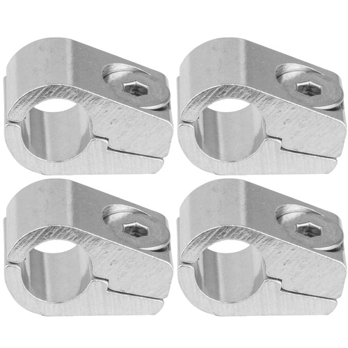 Proflow Aluminium 3/8in. Single Hose Line Clamp, 4 Pack