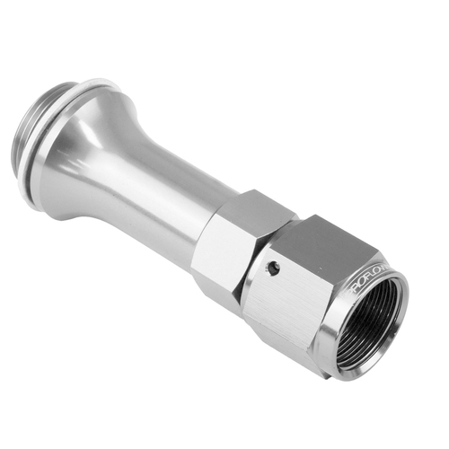 Proflow Carburettor Inlet Hose End Female -06AN To 7/8 x 20 For Holley 3in, Silver