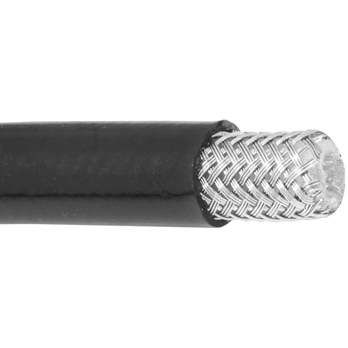 Proflow Stainless Steel Braided PTFE Hose, PVC Cover, -03AN, 3 Metre Length