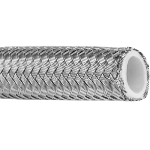 Proflow Stainless Steel Braided PTFE Hose -12AN 1 Metre Bulk