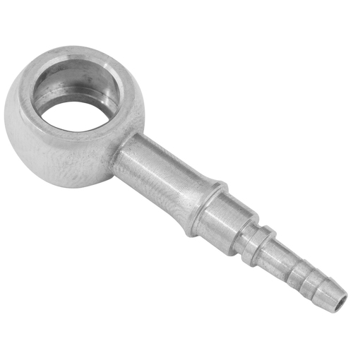 Proflow Stainless Steel Banjo Hose End 10mm Straight Crimp Style -3AN