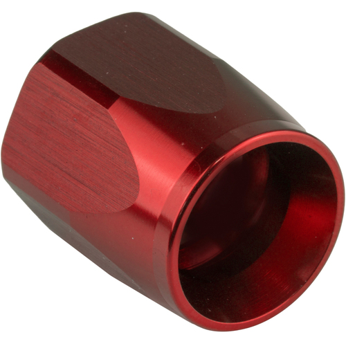 Proflow Replacement Hose End Socket Nut -06AN, Aluminium, Red