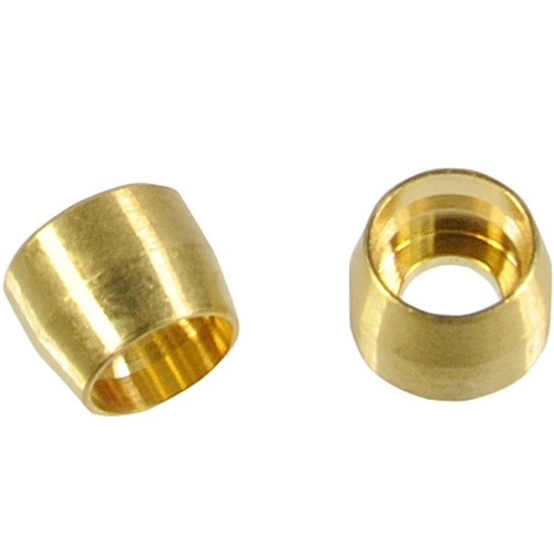 Proflow Brass Olive Insert Brass -03AN, 5Pk