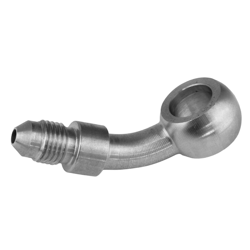 Stainless Steel 45 Degree Banjo Brake Hose End 12mm To -03AN Male