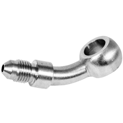 Chrome 45 Degree Banjo Brake Hose End 12mm To -03AN Male