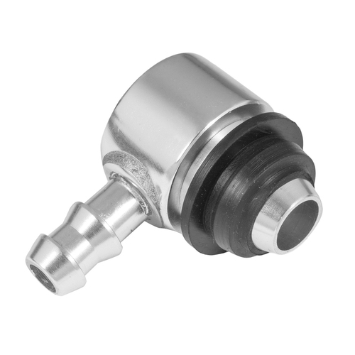 Proflow Brake Booster Check Valve, Aluminium, Clear Anodised, 3/8in. Hose Barb