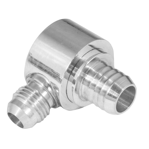 Proflow Brake Booster Check Valve, Aluminium, Clear Anodised, -6 AN, Hose end