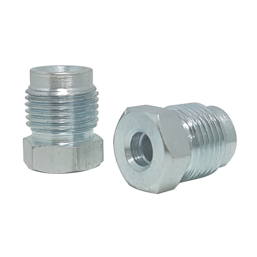 Proflow Brake Hard Line Tube Nut 9/16 x 20 Steel, for 3/16 Pipe, Qty 2