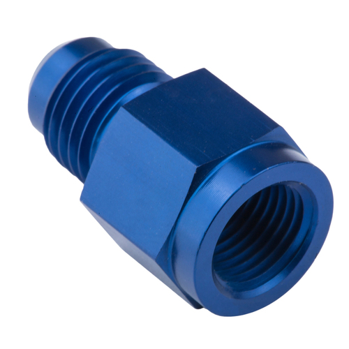 Proflow Female Adaptor 1/8in. NPT Straight To Male -03AN, Blue