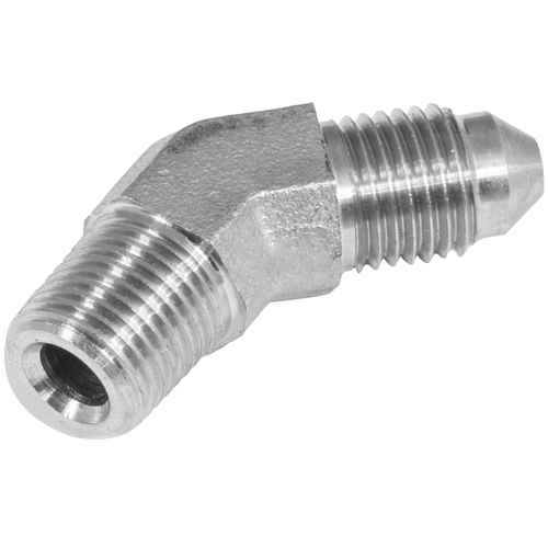 Proflow Stainless Steel 45 Degree To -03AN Male To 1/8” NPT